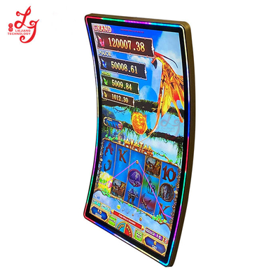43 Inch Curved Bally Touch Screen Monitors With LED Lights Mounted For Sale